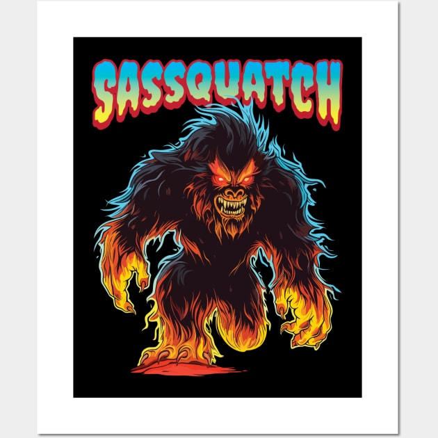 Sassquatch Wall Art by Rowdy Designs